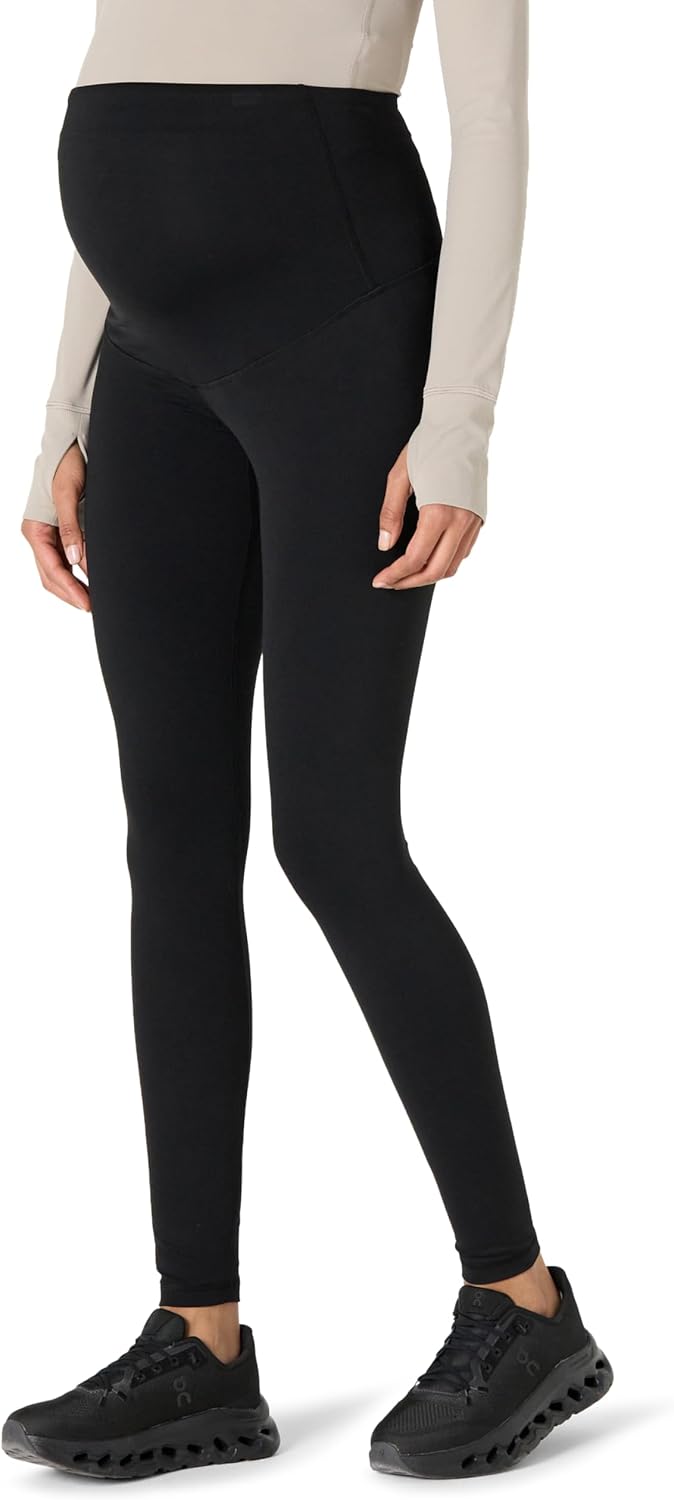 Amazon Essentials Women's Active FormFlex Buttery Soft Maternity Over the Belly Full Length Yoga Workout Pregnancy Leggings