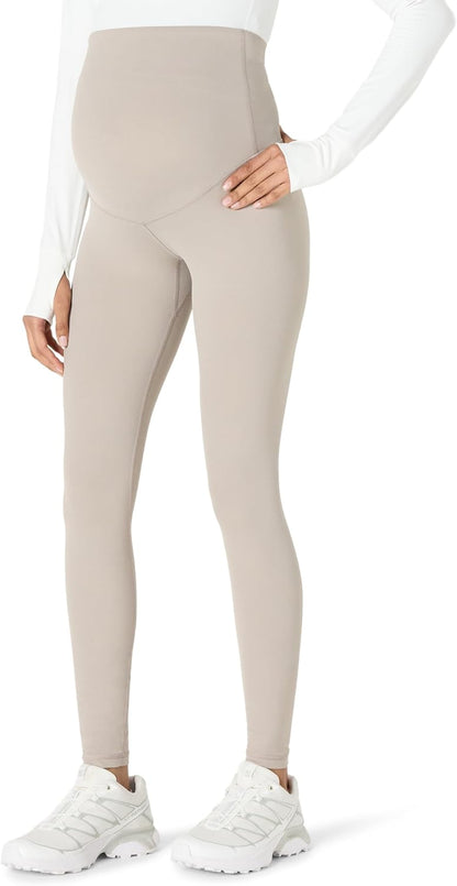 Amazon Essentials Women's Active FormFlex Buttery Soft Maternity Over the Belly Full Length Yoga Workout Pregnancy Leggings