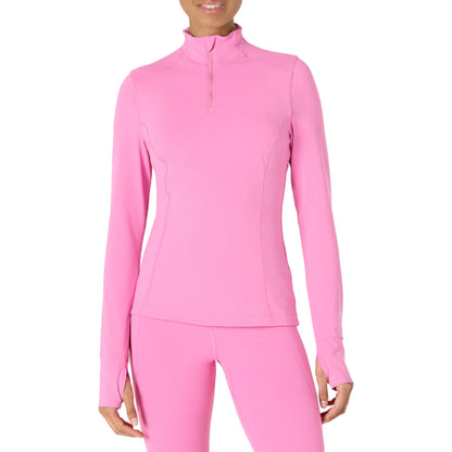 Amazon Essentials Women's Active FormFlex Buttery Soft Slim Fit Quarter Zip Long Sleeve Pullover Jacket