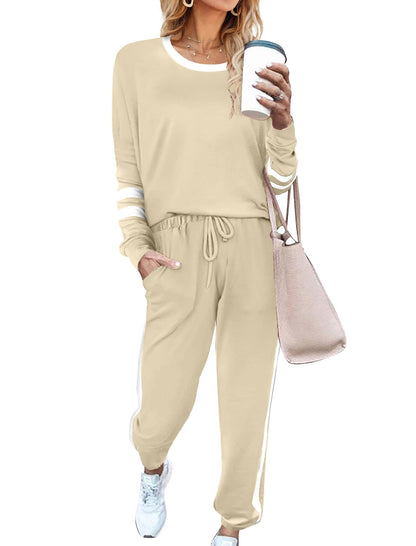 Sweatsuit for Women 2 Piece Outfits for Womens Crewneck Sweatshirts Pullover