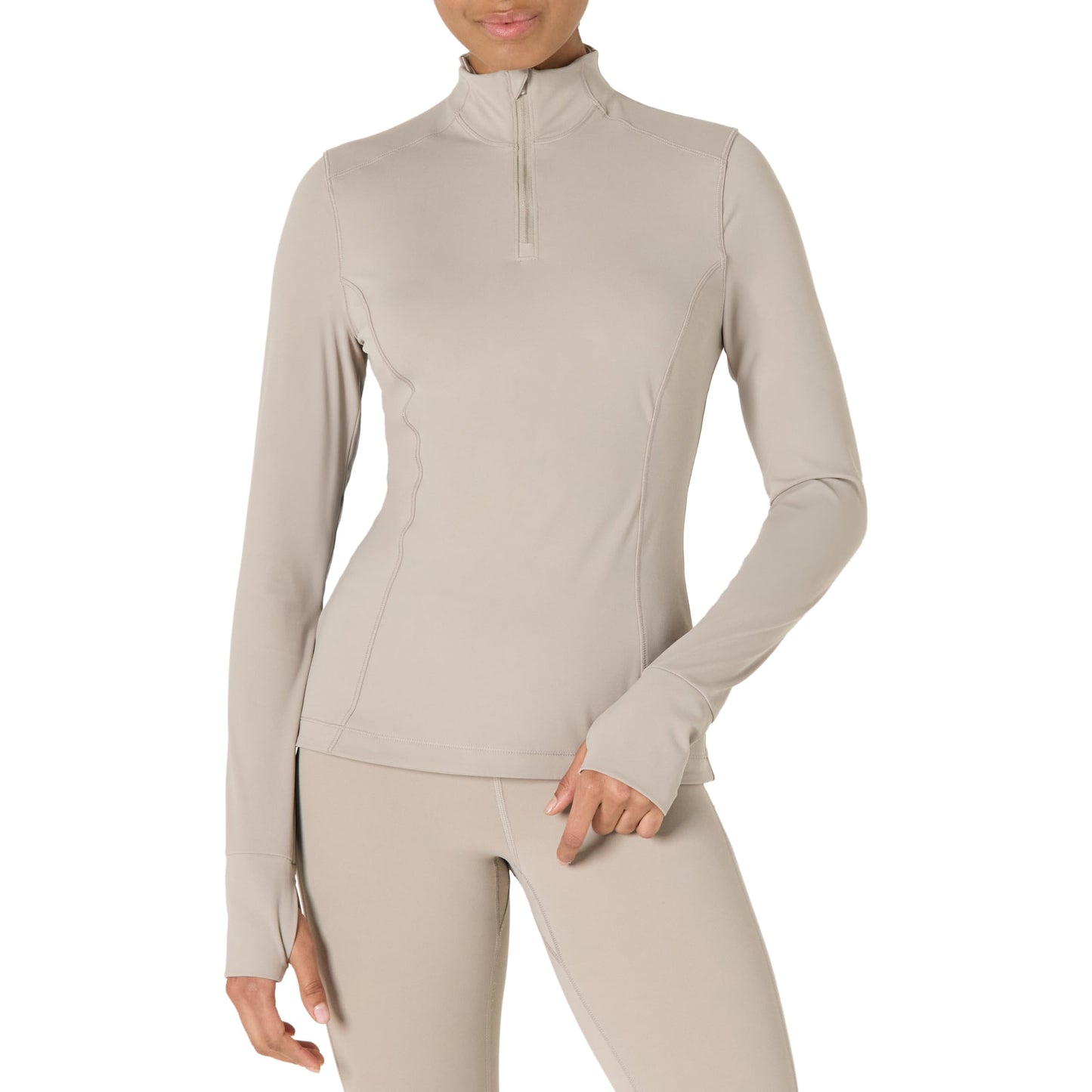 Amazon Essentials Women's Active FormFlex Buttery Soft Slim Fit Quarter Zip Long Sleeve Pullover Jacket