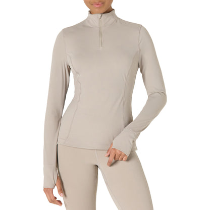 Amazon Essentials Women's Active FormFlex Buttery Soft Slim Fit Quarter Zip Long Sleeve Pullover Jacket