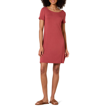 Amazon Essentials Women's Jersey Regular-Fit Ballet-Back t-Shirt Dress (Previously Daily Ritual)