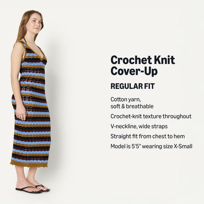 Amazon Essentials Women's Regular-Fit Crochet Cover-Up Dress