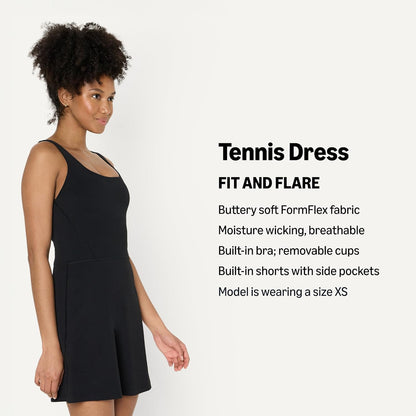 Amazon Essentials Women's Active FormFlex Buttery Soft Long Tennis Dress