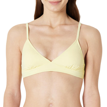 Amazon Essentials Women's Light-Support Triangle Bikini Swimsuit Top with Adjustable Straps