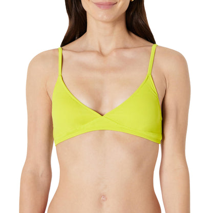 Amazon Essentials Women's Light-Support Triangle Bikini Swimsuit Top with Adjustable Straps
