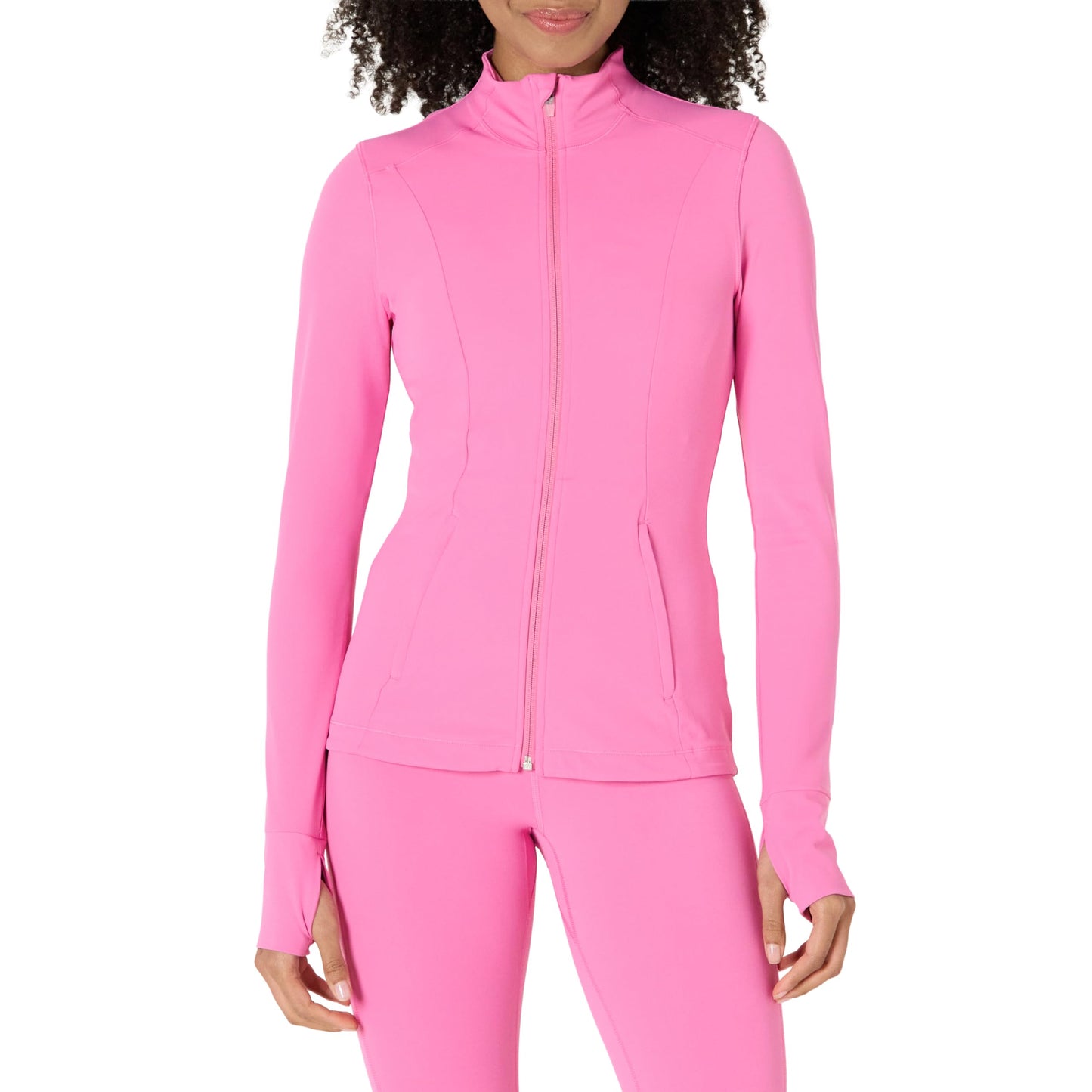 Amazon Essentials Women's Active FormFlex Buttery Soft Slim Fit Quarter Zip Long Sleeve Pullover Jacket