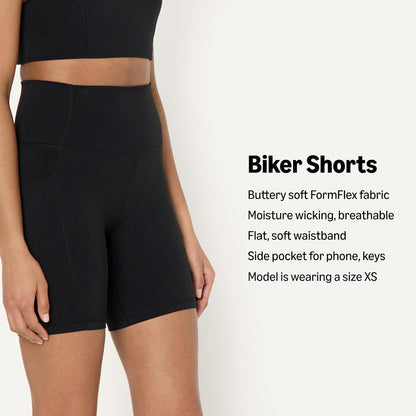 Amazon Essentials Women's Active FormFlex Buttery Soft High Waist Biker Shorts