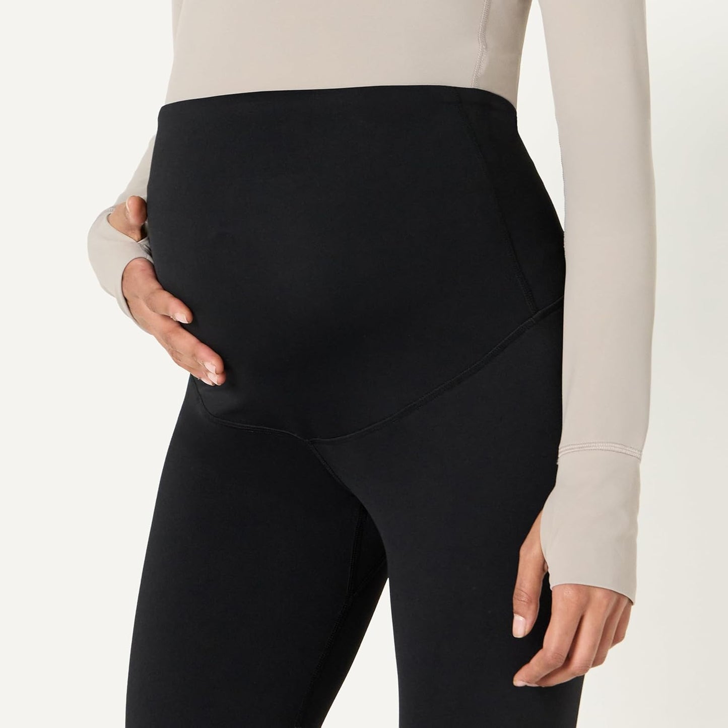 Amazon Essentials Women's Active FormFlex Buttery Soft Maternity Over the Belly Full Length Yoga Workout Pregnancy Leggings