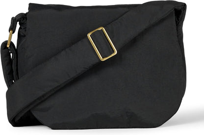 Amazon Essentials Women's Nylon Adjustable Crossbody Flap Bag