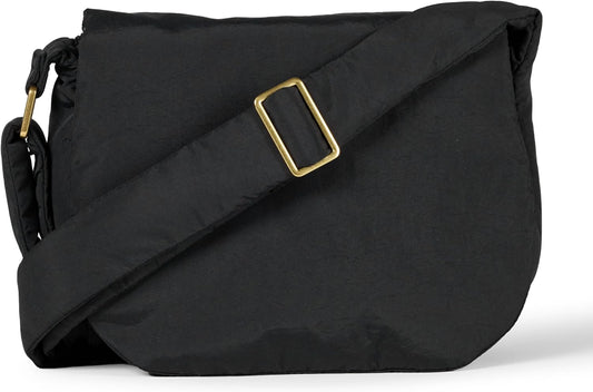 Amazon Essentials Women's Nylon Adjustable Crossbody Flap Bag