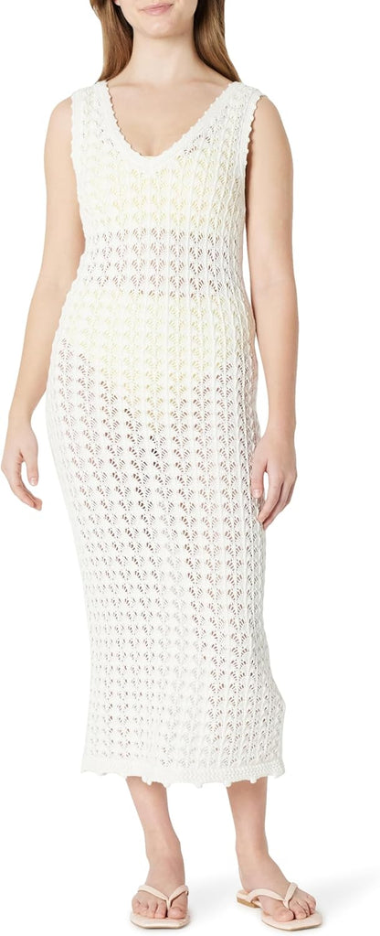 Amazon Essentials Women's Regular-Fit Crochet Cover-Up Dress