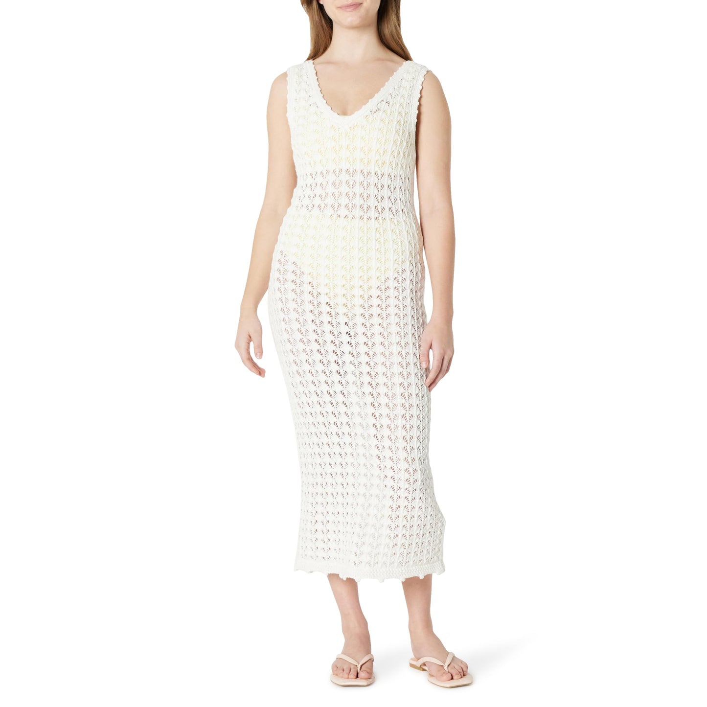 Amazon Essentials Women's Regular-Fit Crochet Cover-Up Dress
