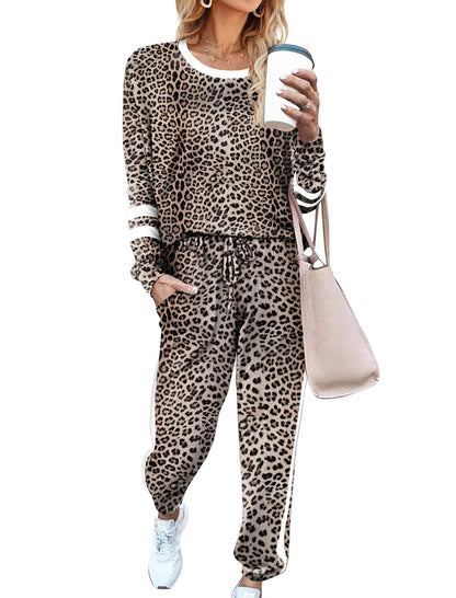 Sweatsuit for Women 2 Piece Outfits for Womens Crewneck Sweatshirts Pullover