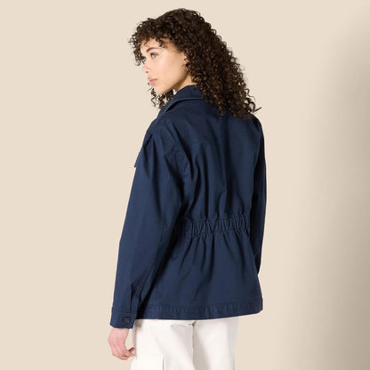 Amazon Essentials Women's Relaxed-Fit Dropped Shoulder Midweight Cotton Twill Jacket
