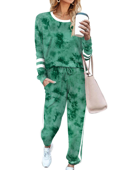 Sweatsuit for Women 2 Piece Outfits for Womens Crewneck Sweatshirts Pullover