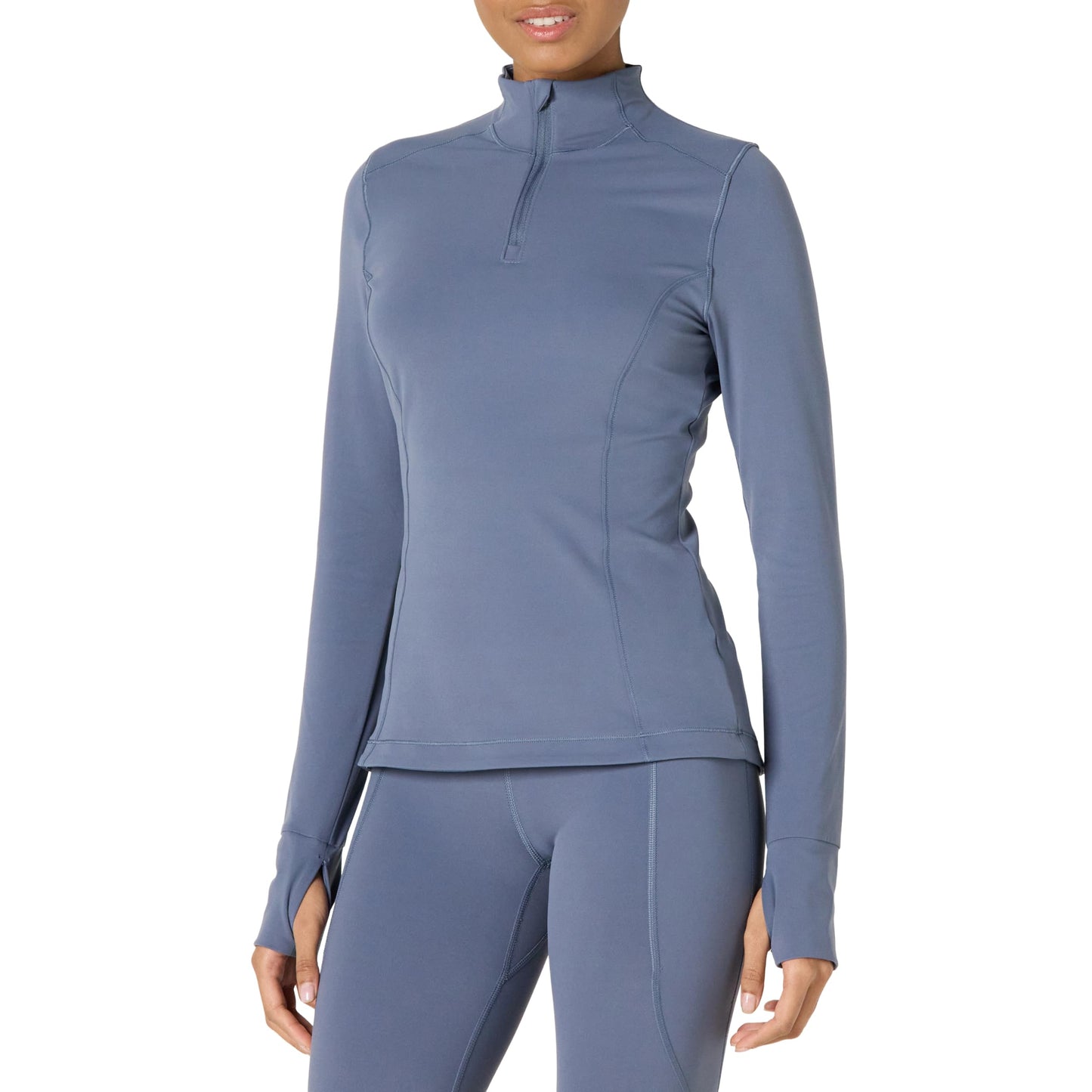 Amazon Essentials Women's Active FormFlex Buttery Soft Slim Fit Quarter Zip Long Sleeve Pullover Jacket