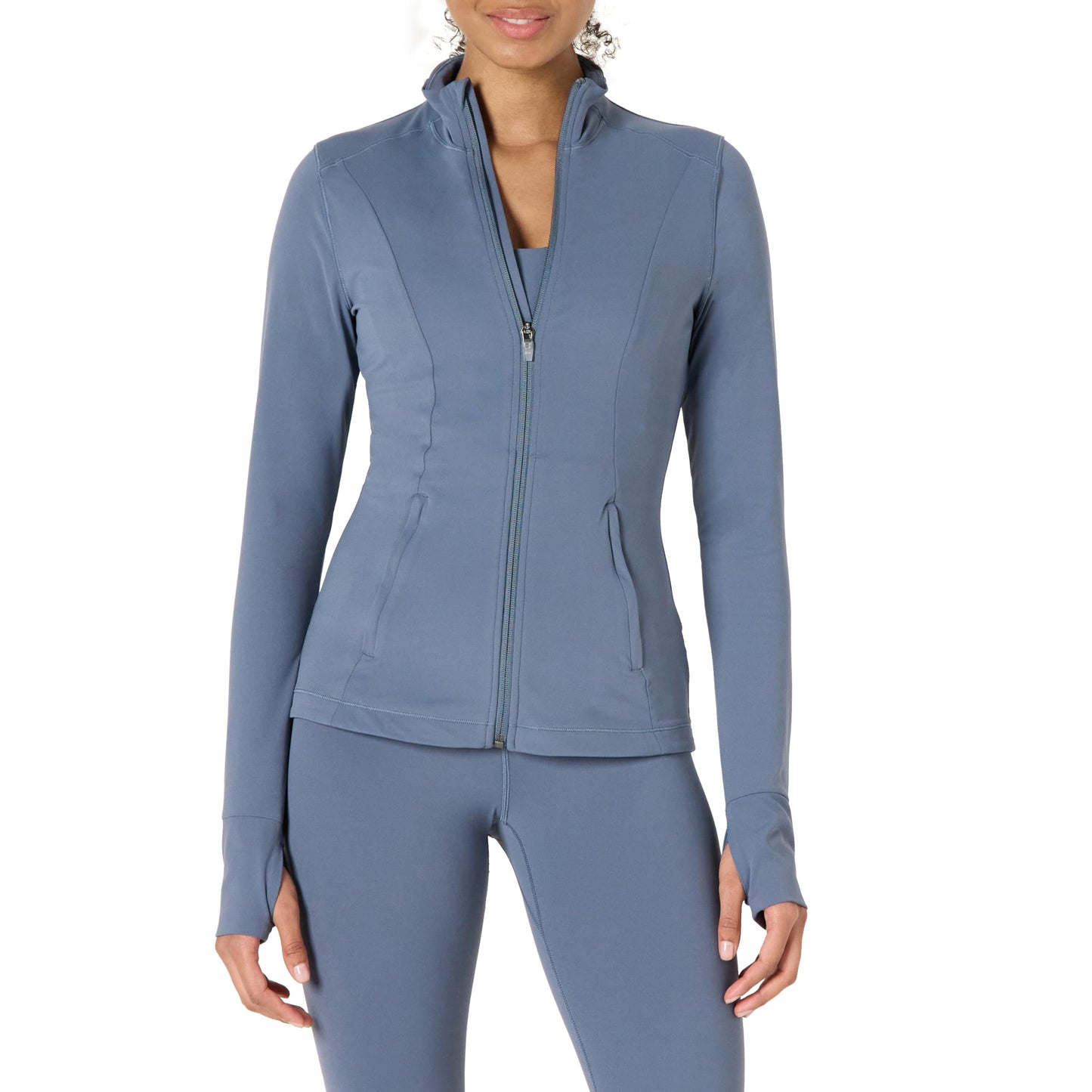 Amazon Essentials Women's Active FormFlex Buttery Soft Slim Fit Quarter Zip Long Sleeve Pullover Jacket