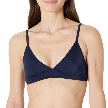 Amazon Essentials Women's Light-Support Triangle Bikini Swimsuit Top with Adjustable Straps