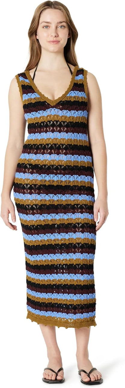 Amazon Essentials Women's Regular-Fit Crochet Cover-Up Dress