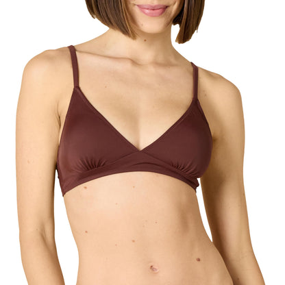Amazon Essentials Women's Light-Support Triangle Bikini Swimsuit Top with Adjustable Straps