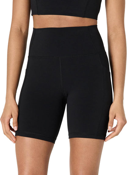 Amazon Essentials Women's Active FormFlex Buttery Soft High Waist Biker Shorts