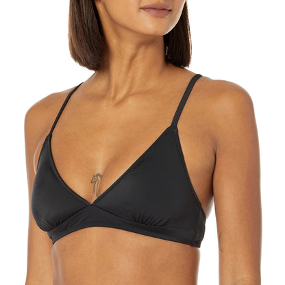 Amazon Essentials Women's Light-Support Triangle Bikini Swimsuit Top with Adjustable Straps