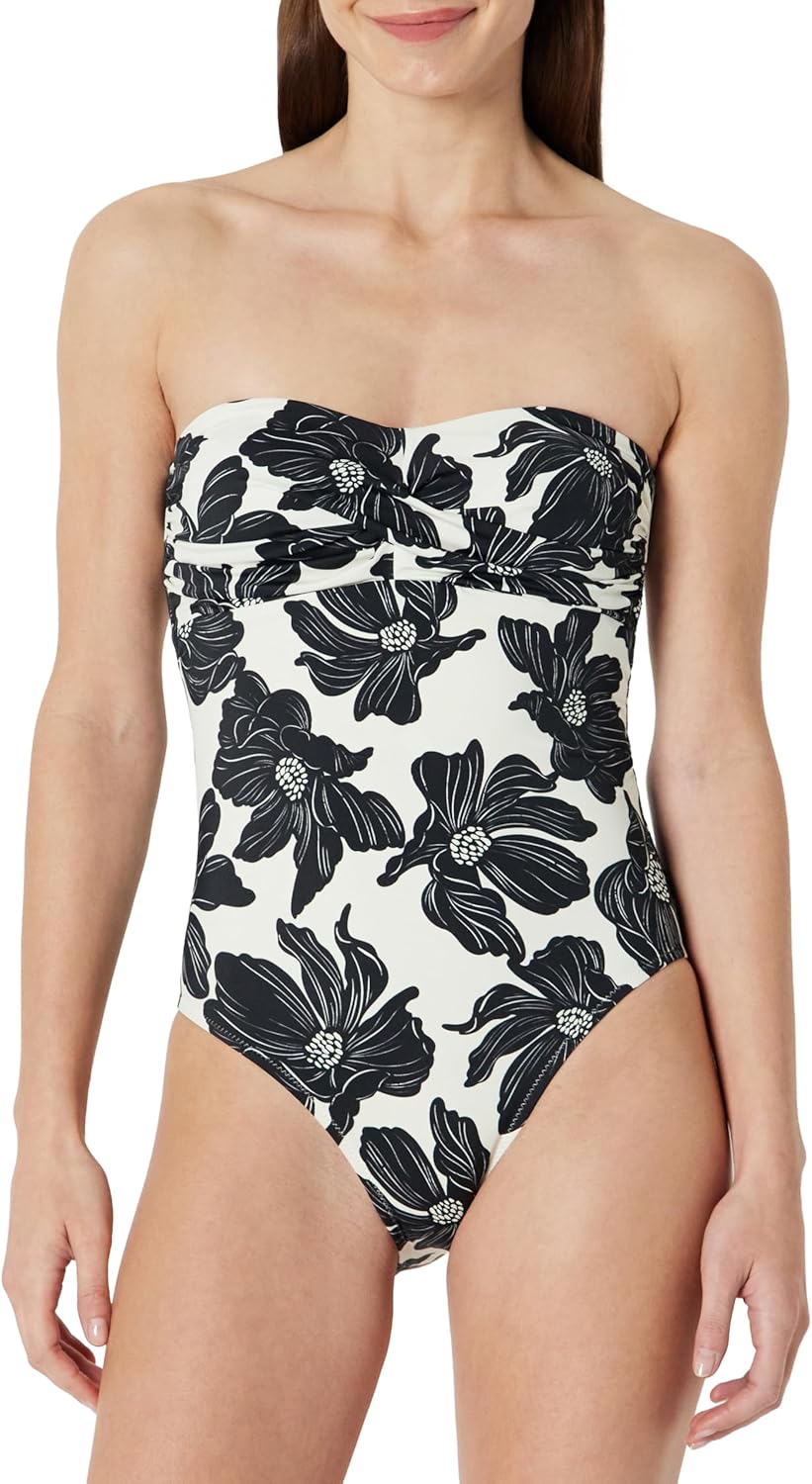 Amazon Essentials Women's Bandeau One Piece Swimsuit