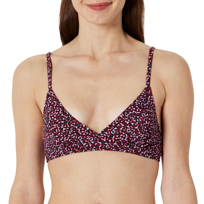 Amazon Essentials Women's Light-Support Triangle Bikini Swimsuit Top with Adjustable Straps