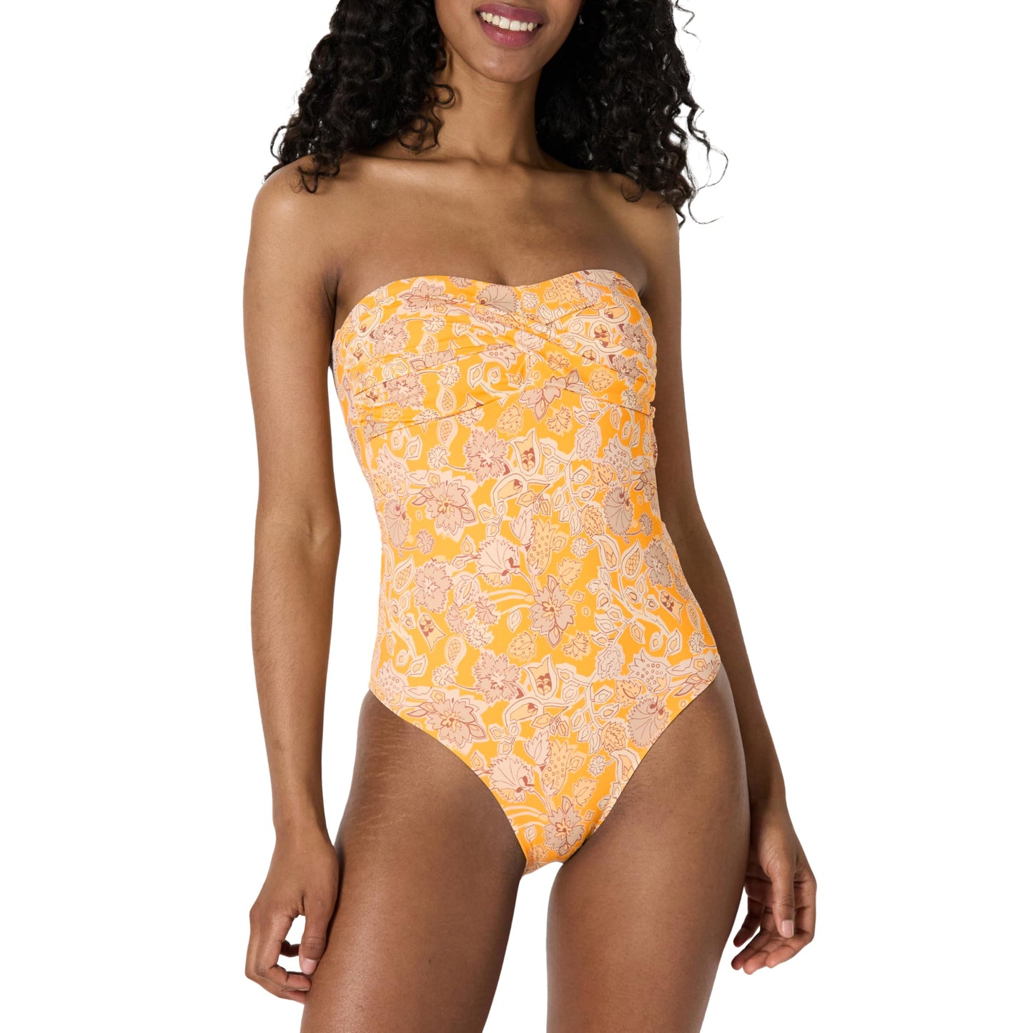 Amazon Essentials Women's Bandeau One Piece Swimsuit