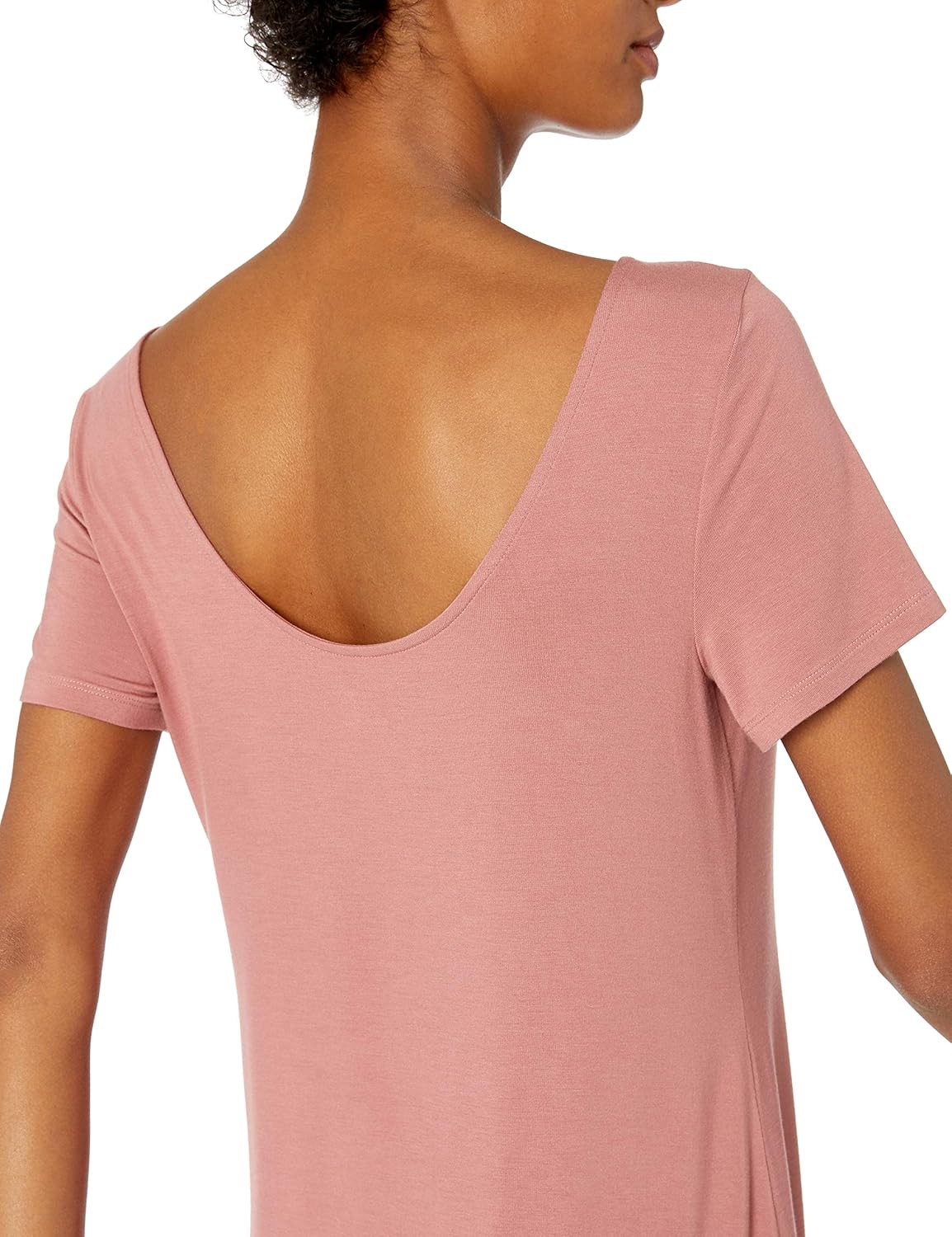 Amazon Essentials Women's Jersey Regular-Fit Ballet-Back t-Shirt Dress (Previously Daily Ritual)