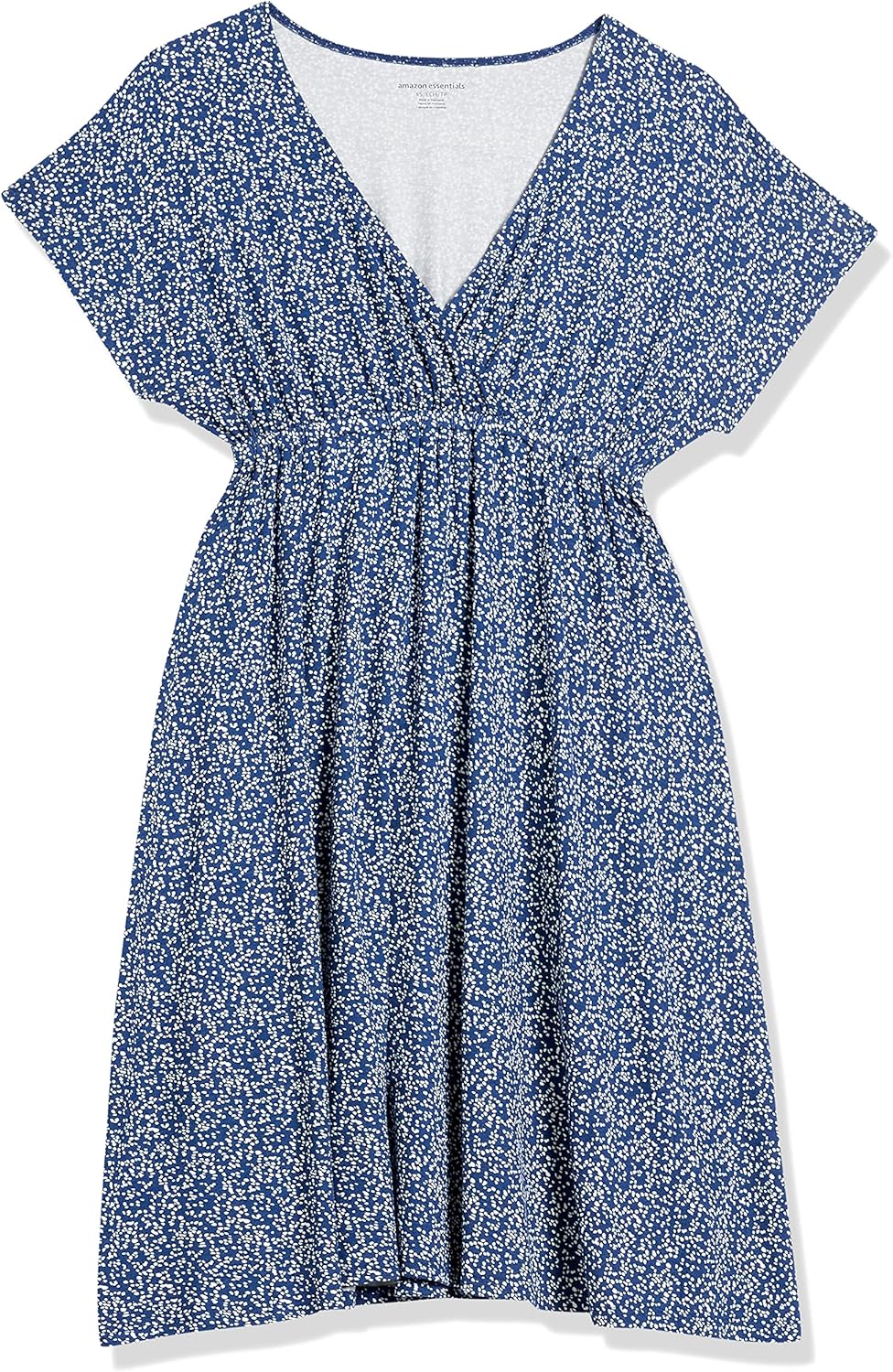 Amazon Essentials Women's Surplice V Neck Swing Dress (Available in Plus Size)