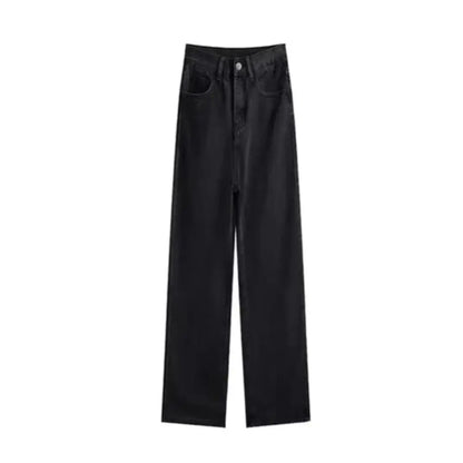 Y2K American Vintage Mottled Totem Print Baggy Jeans Women's High Waist Wide Leg Jeans Women's Harajuku Trendy Hip-hop Jeans